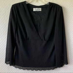 J R Nites by Caliendo Dressy Top- Size PM